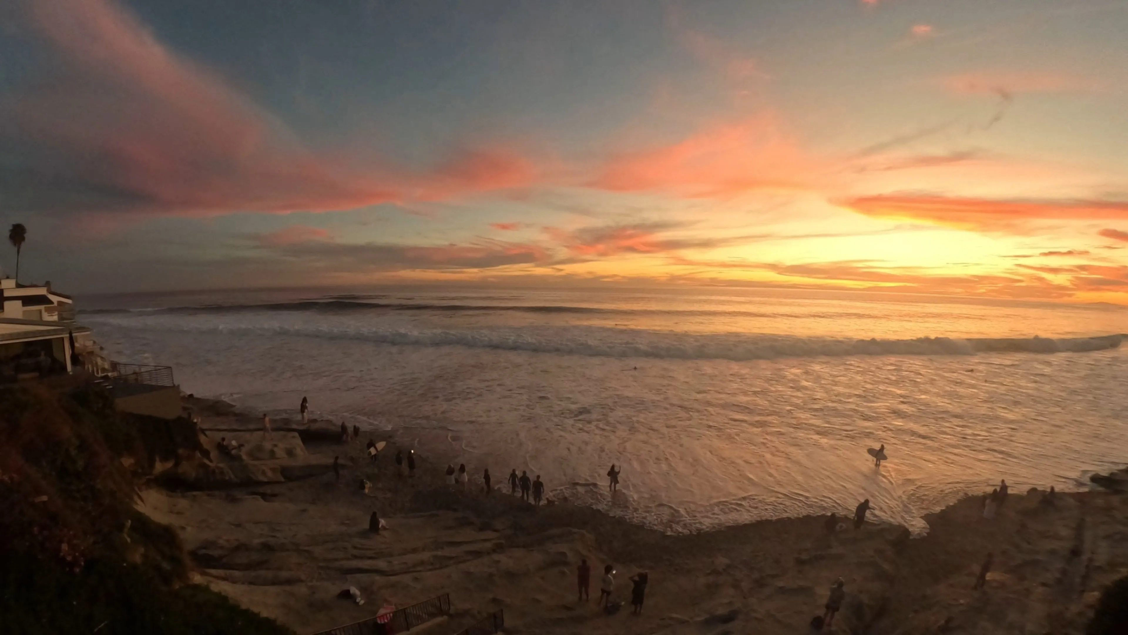 Wide dusk panorama